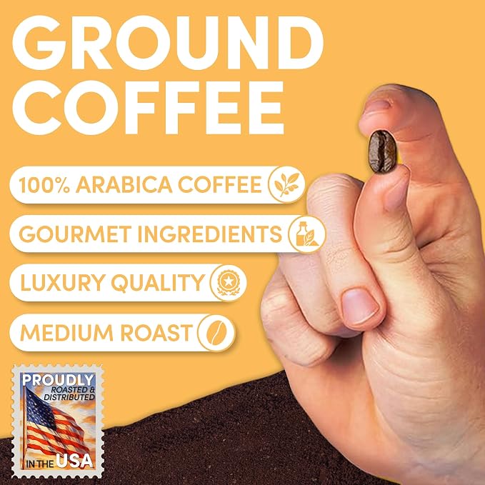 Sarasota Coffee Ground Signature House Breakfast Blend | Medium Roast Gourmet Coffee Grounds | Low Acid, Mold Free, Specialty Grade Bulk Ground | 5lb (80 oz)