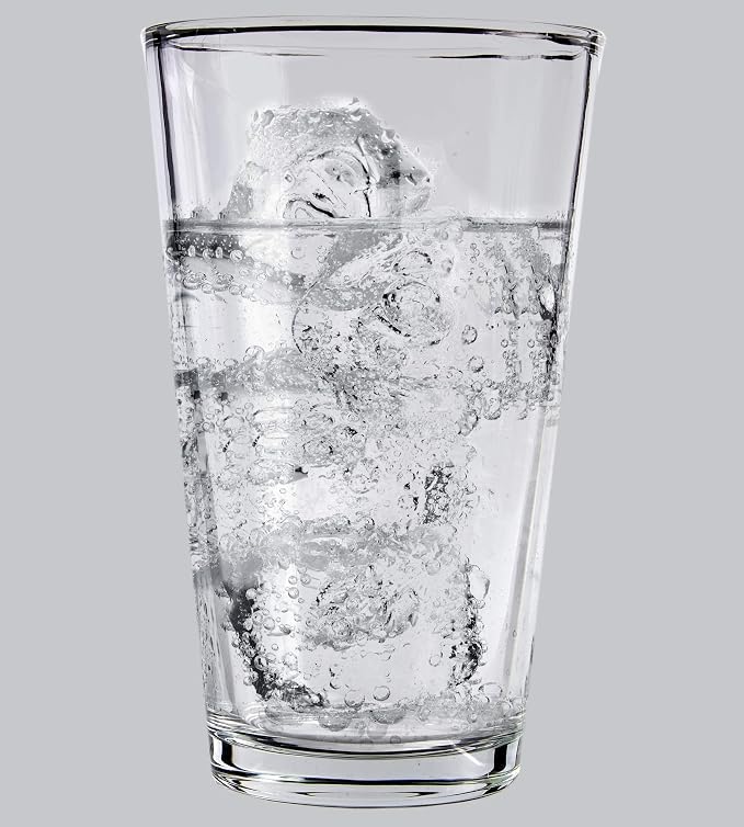 Kitchen Lux Pint Beer Glasses Set of 6 – 16 oz Tall Clear Drinking Glasses and All Purpose Tumblers – Heavy Base Cocktail, Water, Juice Glass – Pub Style Design For Home Dining, Bars, and Parties