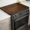 TIDITA Acacia Wooden Stove Top Cover - 29.5x21.7 Noodle Board Stove Cover - Stove Top Cover For Gas Stove, Electric Stove - Gas Stove Cover Board with Recessed Handles, No Assembly (Walnut color)