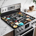 Heat-Resistant Glass Stove Top Cover with Anti-Slip Rubber Coating – 28.5x20.5 Inch Electric Stove Protector, Scratch-Resistant, Expands Counter Space, Stylish Kitchen Decor