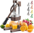 CO-Z Hand Press Juicer Machine, Manual Orange Juicer and Professional Citrus Juice Press for Orange Watermelon Pom Lime Lemon Juice Cocktail, Commercial Lemon Squeezer and Orange Crusher, Copper