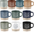 Didaey 10 Pcs Team Gift for Employee Bulk Inspirational Ceramic Coffee Mug 13 oz Thank You Mug Team Building Nurse Back to School Gift for Teacher Women Men Coworker Volunteer Staff Office, 10 Colors