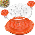 Chicken Shredder Tool Twist Large - 10'' Pro Meat Shredders for Chicken Breast,Visible Kitchen Gadgets Grinder Machine with Brush,Strong Anti-Slip Strip,Ergonomic Handle,BPA Free (Orange)
