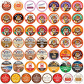 Perfect Samplers Tea Pods, Cider, Hot Chocolate, Cappuccino & Coffee Pods Variety Pack, Single Serve Coffee & K Pod Variety Pack for Keurig K Cups Brewers, Coffee Gift Set, 50 Count
