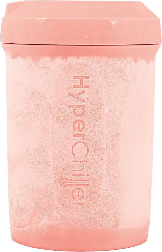 HyperChiller HC2RG Patented Iced Coffee/Beverage Cooler, NEW, IMPROVED,STRONGER AND MORE DURABLE! Ready in One Minute, Reusable for Iced Tea, Wine, Spirits, Alcohol, Juice, 12.5 Oz, Rose Gold
