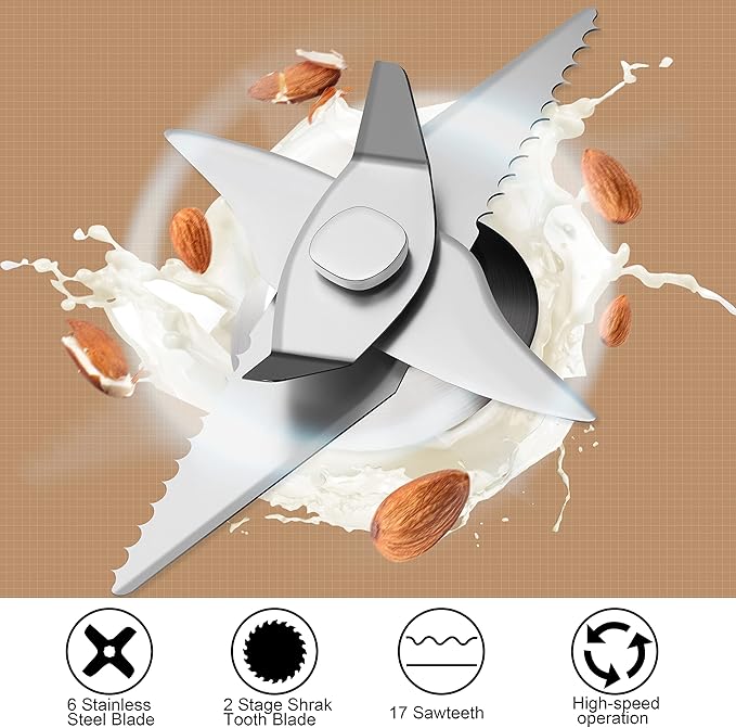 Arcmira 𝟲 𝗶𝗻 𝟭 Nut Milk Maker, 20 oz(600ml) Homemade Almond, Oat, Soy, Coconut, Plant Based and Non Dairy Beverages, Milk Blender Machine with Delay Start, Keep Warm, Boil Water, Self Cleaning