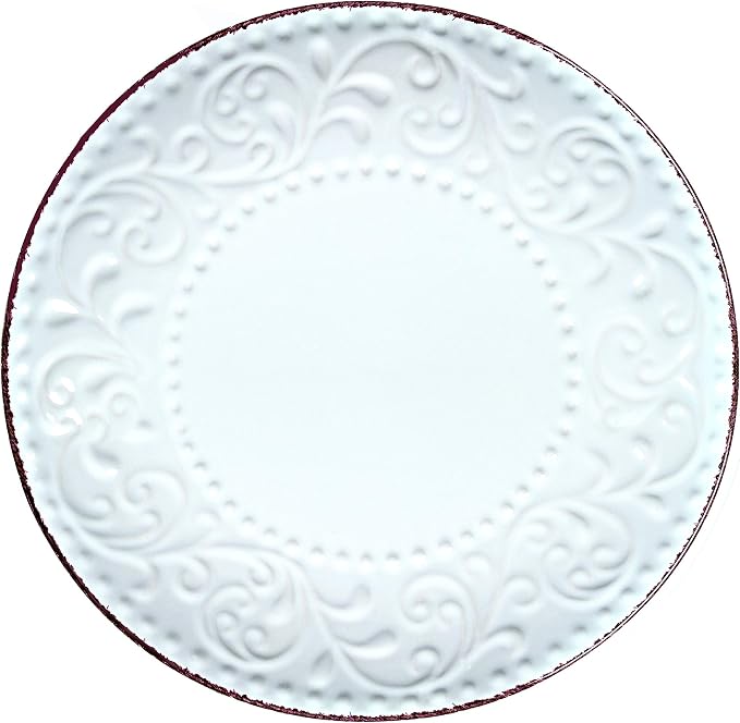 Lorren Home Trends LH524 Dinnerware Set for Entertaining, One Size, White