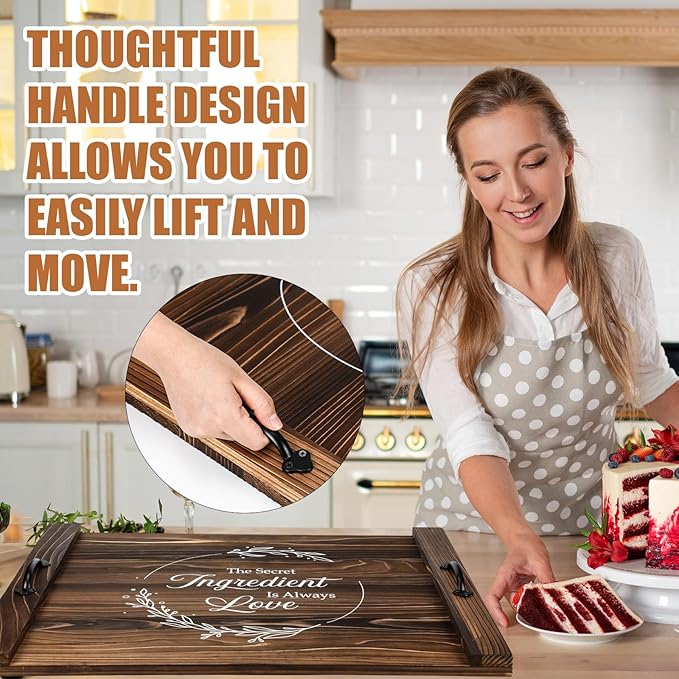 Patelai Noodle Board Stove Wooden Cover Stove Top Cutting Board with Handles 27.5 X 21.6 Inches Sink Cover for Electric Gas Burners Kitchen Counter Space(Thankful Style)