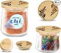 Bamboo Oui Yogurt Jar Lids – Olive Branches Design – 4 Pack | Reusable Airtight Tops for Yoplait Glass Jars | Bamboo Replacement Oui Jar Covers with Silicone Seal | Eco Storage Lids for Yogurt Jars