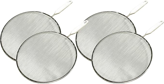 Chef Craft Select Splatter Screen, 10 inches in diameter, Stainless Steel (Pack of 4)
