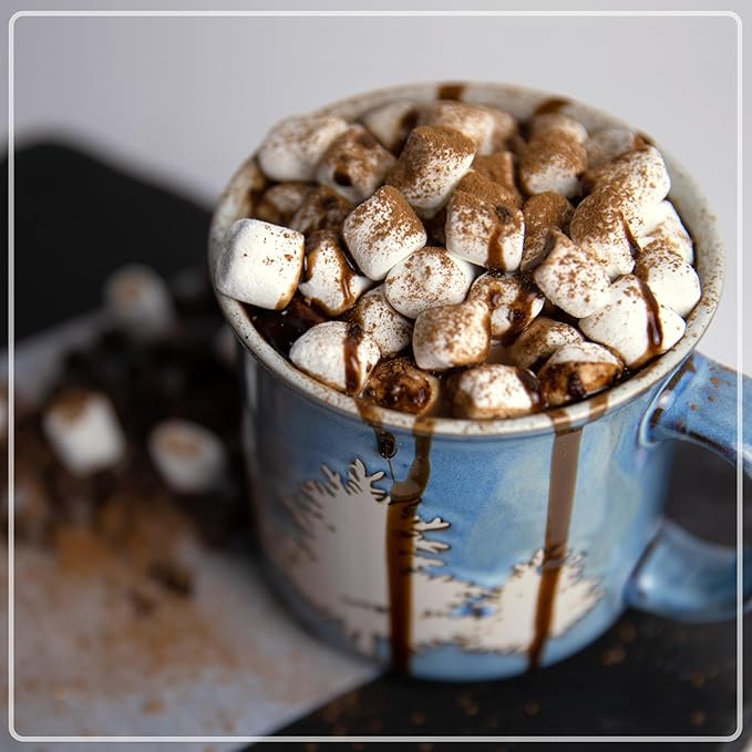 Nostalgia 32 Oz Frother and Hot Chocolate Maker, Warm or Cold Milk Foam, Includes Cocoa Bomb Mold, for Coffees, Lattes, Cappuccinos, Brown