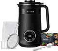 KIDISLE 32oz Nut Milk Maker Machine for Homemade Almond, Oat, Coconut, and Soy Milk, 8-in-1 Automatic Plant-Based Beverage Maker with 12H Delay Start, Keep Warm, Self-Cleaning & Boil Water Function, Black