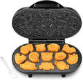 SugarWhisk Animal Mini Waffle Maker for Kids, Mini Pancakes Maker Machine with 12 Different Animal Pancake Molds, Small Waffle Maker Iron, Excellent Christmas Gift for Kids & Adult, Graphite