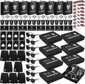 Mimorou 88 Pcs Groomsmen Proposal Gifts - Shot Glasses, Stainless Steel Ice, Flask, Funnel, Gift Boxes, Sunglasses, Knives, Bottle Opener, Cards, Wallets for Wedding Groomsmen Present Set