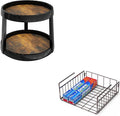 Simple Houseware Lazy Susan & Under Shelf Basket