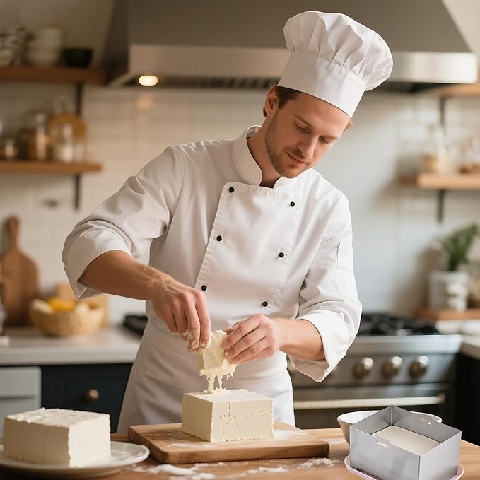 304 Stainless Steel Tofu Press,Cheese Press,Adjustable Paneer Maker with Drain Hole and Drip Tray,Tofu to Improve the Flavor and give Favorite Texture Everytime (12x16x9cm)