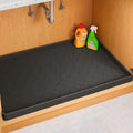 Jin&Bao Waterproof Under Sink Mat 19" x 19", Thick Silicone Mat Cabinet Protector for Kitchen and Bathroom, Shelf Liner, Home Organizer and Storage, Multipurpose Tray for Gadgets and Essentials
