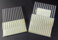Pair of Honey Straw Filling Machine Extra Holder - Holds 12 Straws at once for Sealing - One with Built-in Stop and one for Freehand