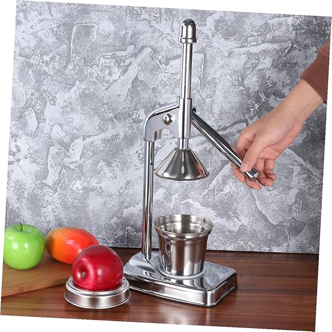 DECHOUS Manual Juice Extractor Machine Fruit and Vegetable Squeezer Stainless Steel Easy Cleaning No Power