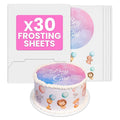 paper2eat Frosting Sheets Premium XL 11.75" x 16.50" (A3) - 30 count - White Edible Icing Sheets - Kosher Certified