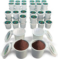 48 iFillCup Pods - Fresh Fill Your Favorite Coffee, Fits all K Cup Brewers, Save $Hundreds, DeepBrew Filter Holds 50% More Coffee for a Richer or Larger Brew, Elevate Your K Cup Experience (Green)