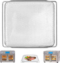 GCQ Air Fryer Accessories for Emeril Lagasse Dual Zone 360 Air Fryer Oven 25 QT Extra Large, 14.1" x 11.8" Replacement Parts Non-Stick Mesh Basket Air Fryer Steel Basket Wire Rack, Dishwasher Safe