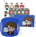 Yoobi Harry Potter X Mealtime Bundle – 3-Compartment Bento Box with Ice Pack & 3 Reusable, Food-Safe Snack Bags for Kids & Adults – Great for On-the-Go Snacks & Lunches