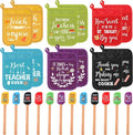 Yaomiao 24 Pcs Teacher Appreciation Pot Holders with Silicone Spatula Set Silicone Spatula Set with Wooden Handles Pot Holders Thank You Teacher Kitchen Utensils Baking Gifts for Teacher's Day