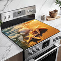 Heat-Resistant Glass Stove Top Cover with Anti-Slip Rubber Coating – Electric Stove Protector, Scratch-Resistant, Expands Counter Space, Stylish Kitchen Decor (Starfish)