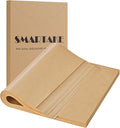 SMARTAKE 200 Pcs Parchment Paper Baking Sheets, 8x12 Inches Non-Stick Precut Baking Parchment, for Baking Grilling Steaming Bread Cup Cake Cookie and More (Unbleached)