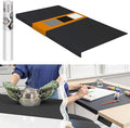 Extra Large Silicone Mats for Crafts with "Edge Protection" – Silicone Table Mat – Multipurpose Heat Resistant Silicone Mat – No Folds or Wrinkles – 1.4mm Thick, 36"x24", Black