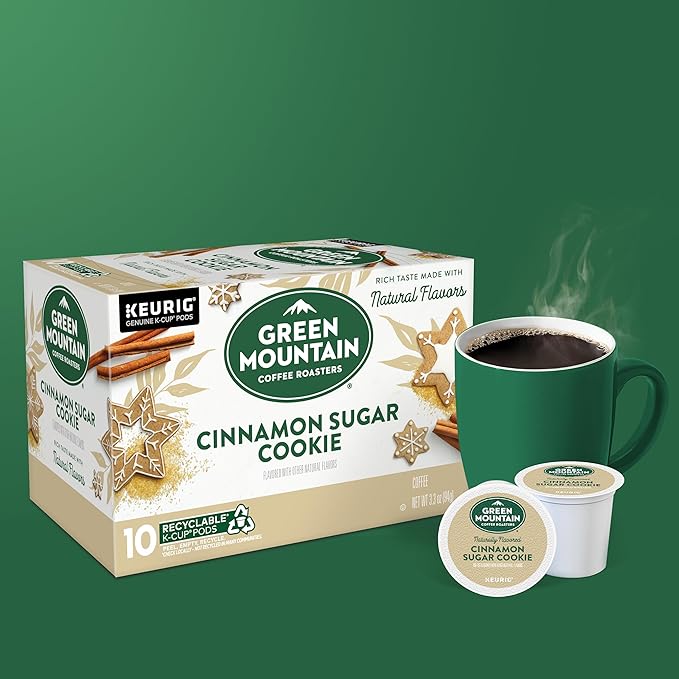 Green Mountain Coffee Roasters Cinnamon Sugar Cookie Coffee, 10 Count