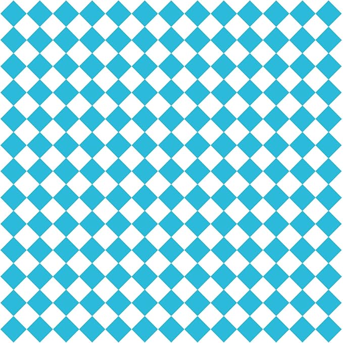 G.E.T. Grease-Resistant Food Basket Liners, Blue Checker, 12" x 12" (1000 Sheets)
