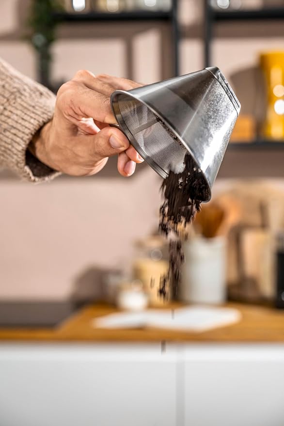 Zwilling J.A. Henckels Japan Z1024-005 Stainless Steel Coffee Dripper Paperless Filter, For 1 to 4 Cups, Dishwasher Safe