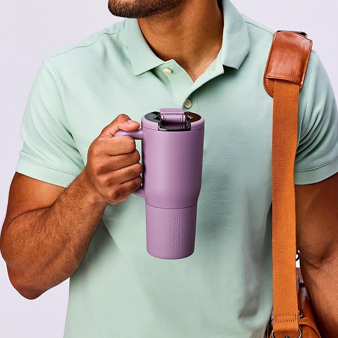BrüMate Müv - 25oz 100% Leak Proof Insulated Coffee Mug with Handle & Lid - Stainless Steel Coffee Travel Mug - Double Walled Coffee Cup (OD Green)