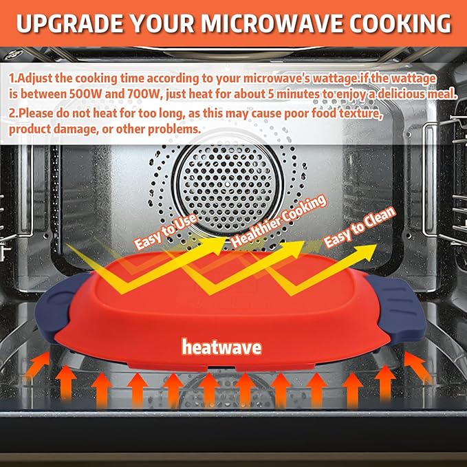 Microwave Egg Cooker for 2 Eggs - Microwave Egg Poacher & Fryer for Breakfast Sandwiches, Quick Breakfast Maker, Nonstick, Dishwasher Safe, BPA-Free, Portable for Home, Travel & RV (Orange red)
