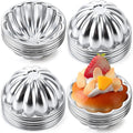 Honeydak 24 Pack Pudding Cup Pans Mini Fluted Cake Small Jelly Pans Aluminum Alloy Reusable Cake Tartlets for Baking Egg Tart Flan Cupcake Bread Muffin Brownie Pudding, Non-sticky(R-22)