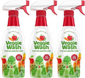 Veggie Wash Fruit and Vegetable Wash, Produce Wash and Cleaner, 16-Fluid Ounce, Pack of 3, Packaging May Vary