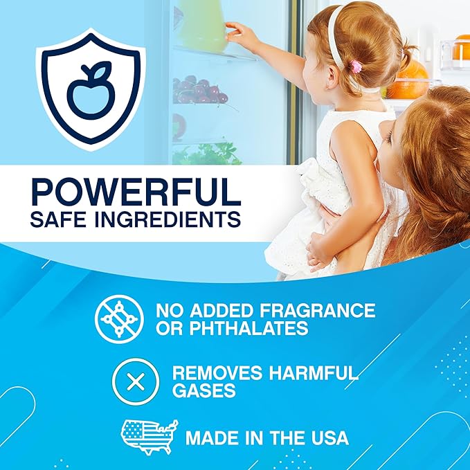 NonScents Shoe & Refrigerator Deodorizer Bundle - 2 Pack (4 Count) Shoe Odor Eliminator & 2 Refrigerator Deodorizer - Powerful, Reusable Odor Absorbers for Shoes, Fridge, Closets - Unscented Freshness