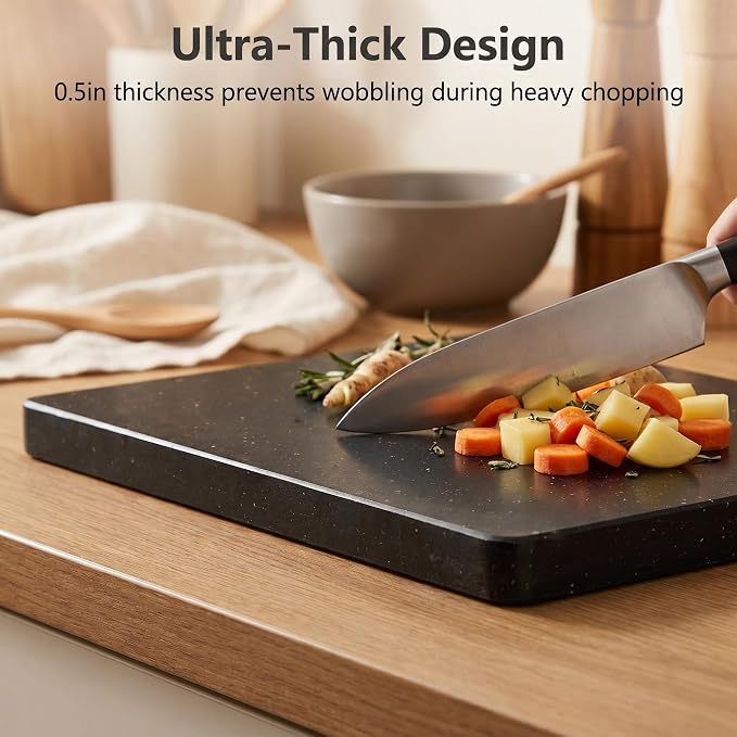 Black Marble Cutting Board, 12x16 | Pastry, Cheese & Charcuterie