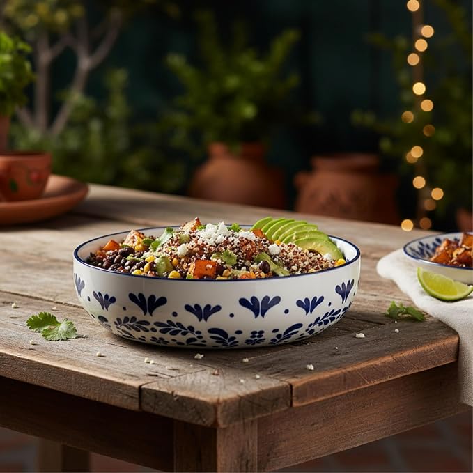 10 Strawberry Street Talavera Dinnerware, Set of 6 (8" Dinner Bowl/Pasta Plate)