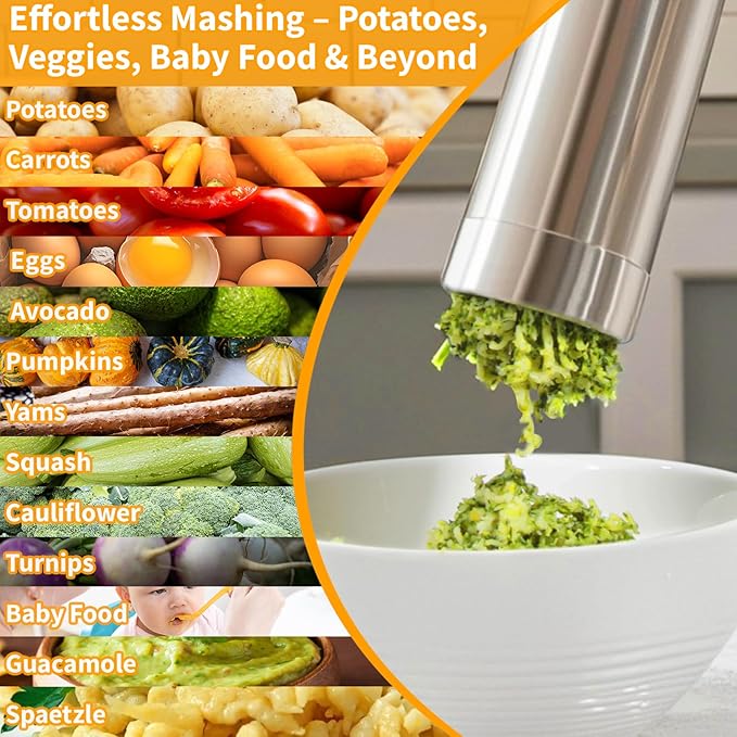 3 in 1 Electric Potato Ricer and Pasta Maker Machine, Multi Function Noodle Maker Potato Masher Sausage Maker and Stuffer for Home Kitchen, Powerful Motor Easy to Use and Clean
