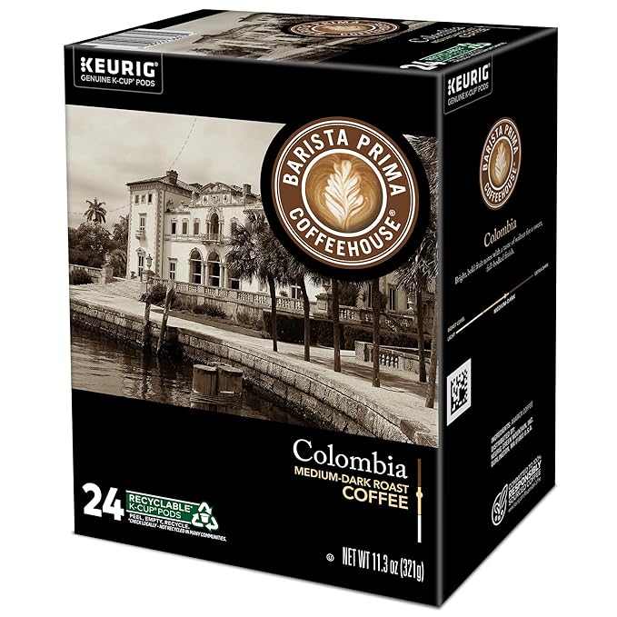 Barista Prima Coffeehouse Colombia Coffee, Keurig Single Serve K-Cup Pods, 96 Count