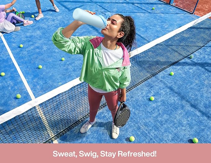 POWCAN 26 oz Insulated Water Bottle with 2-in-1 Straw and Spout Lid, Keep Cold 24H, Leak-Proof, Fits in Car Cup Holder, Stainless Steel Water Bottle for Sports, Travel, Gift (Sun-Kissed Strawberry)