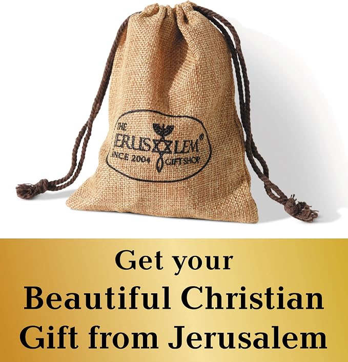 Olive Wood Communion Cups & Bread Plate Set - 4 Hand-Carved Kiddush Goblets with Tray from Bethlehem – Authentic Holy Land Gift for Church, Ministry & Worship