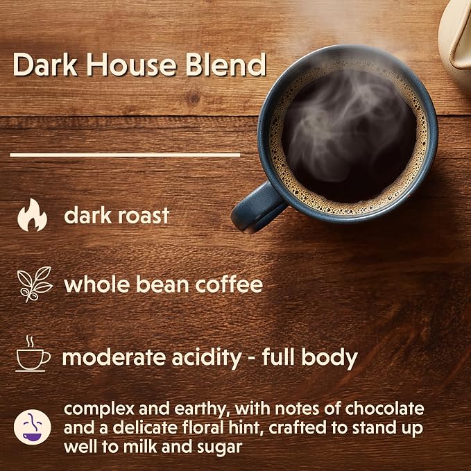 Coffee Bean Direct Dark Guatemalan, Whole Bean Coffee, Arabica Coffee, Dark Roast, 5 Pound Bag (Pack of 1)