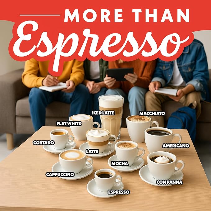 Gourmia Electric Moka Pot Espresso Maker – 6 Shot Italian-Style Coffee Brewer, 550W Detachable 360° Cordless Base, Food-Grade Aluminum, Beechwood Handle