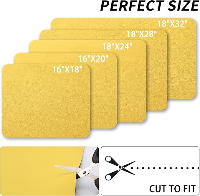 HotLive Dish Drying Mat for Kitchen Counter, Heat Resistant Drainer Mats with Non-slip Rubber Backed, Hide Stain Kitchen Super Absorbent Draining Mat, Easy to Clean Dish Rack Pad, Yellow 16"x18"