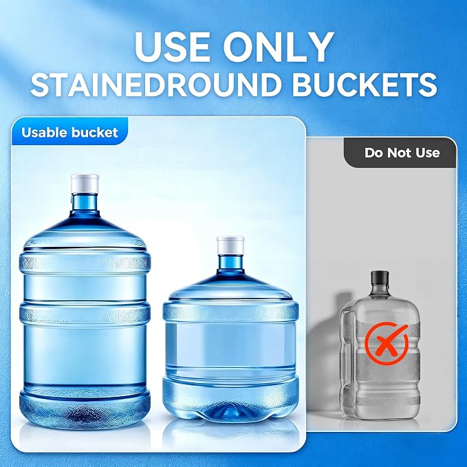 Tehanld Bottom Loading Water Cooler Dispenser for 3 or 5 Gallon Bottles, Stainless Steel Water Dispenser with Hot, Room & Cold Water, Child Safety Lock, Metallic Silver