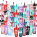 Uiifan 50 Pcs Inspirational Cups Bulk Appreciation Gifts for Employee Coworker Staff Team Thank You Gifts, Office Prizes for Adults Work Party Favors, Associates, Giveaways (Stylish Color)